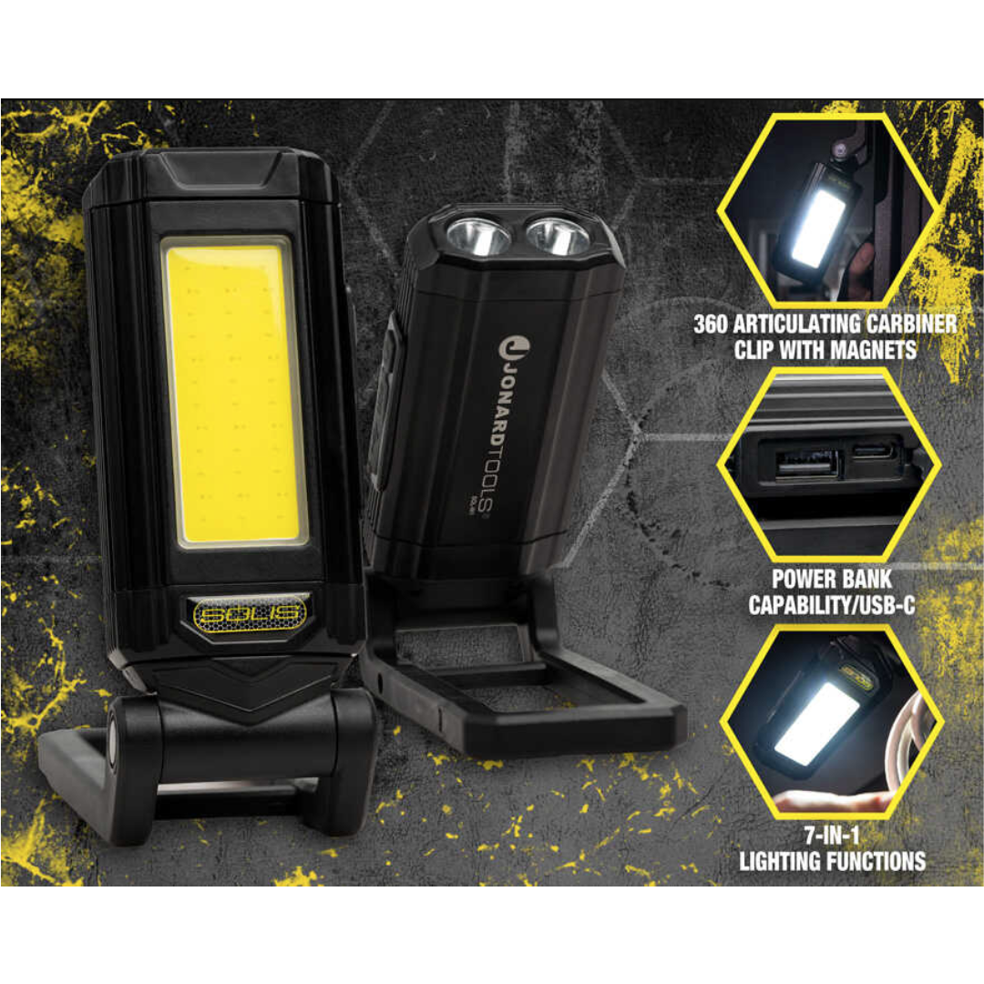 Jonard Tools Solis Rechargable 360 Pivoting Worklight from GME Supply